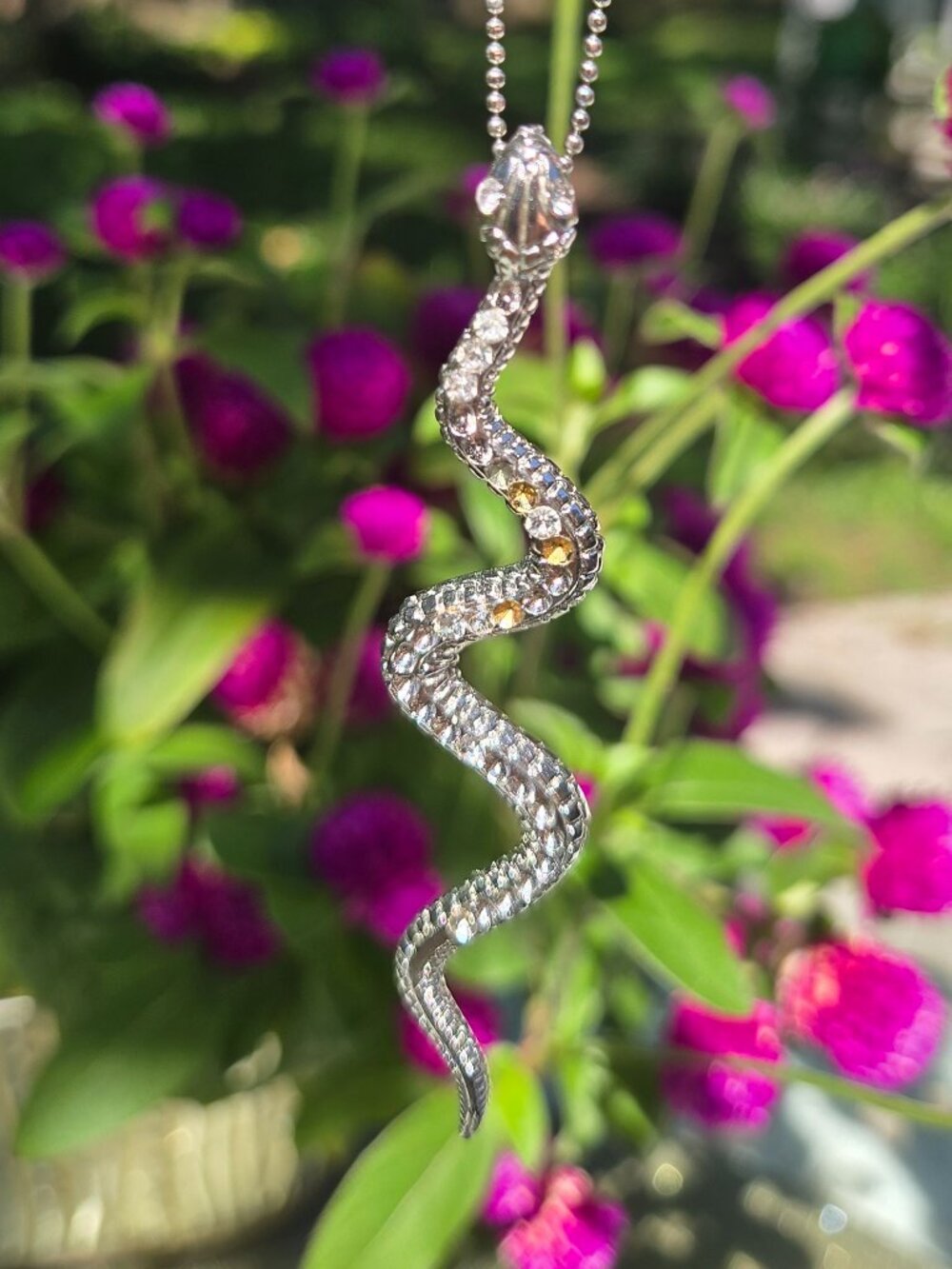 Rhinestone snake